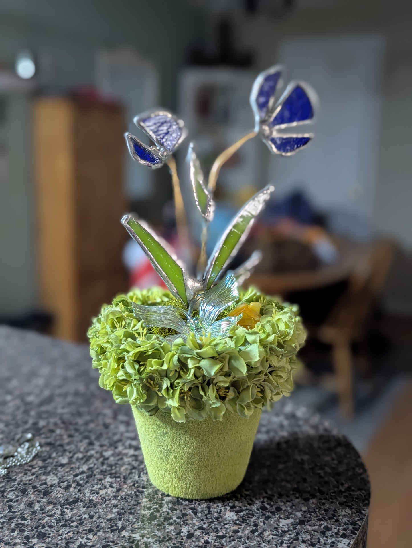 Stained Glass Blue Crocus