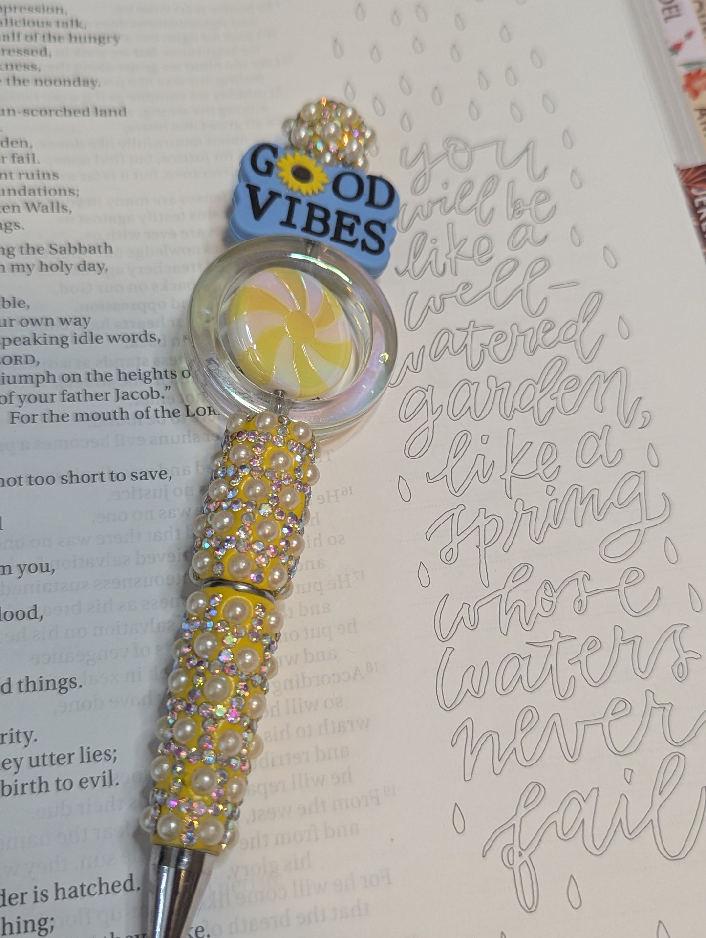 Rhinestone Pen - Good Vibes