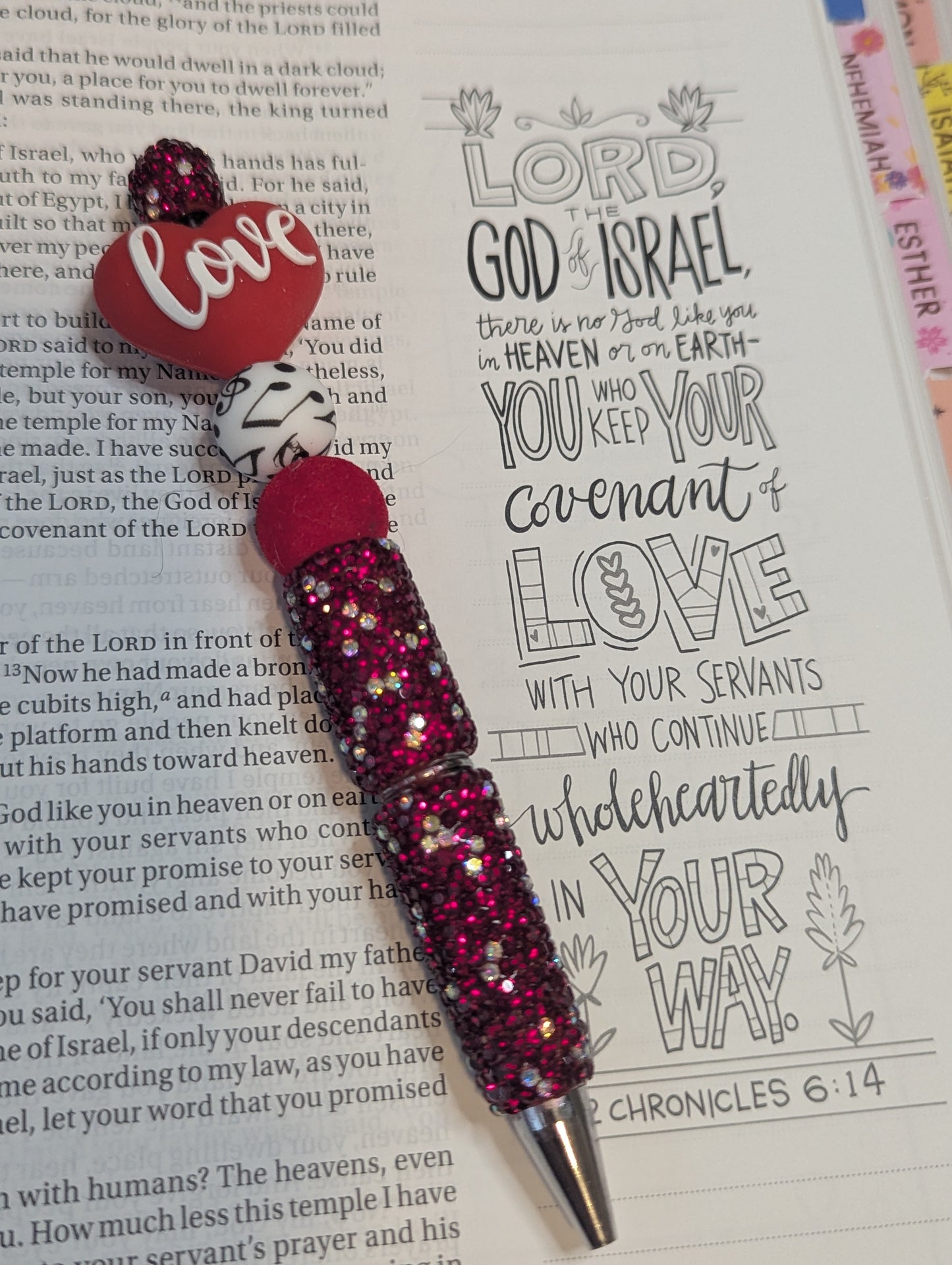 Rhinestone Pen - Love