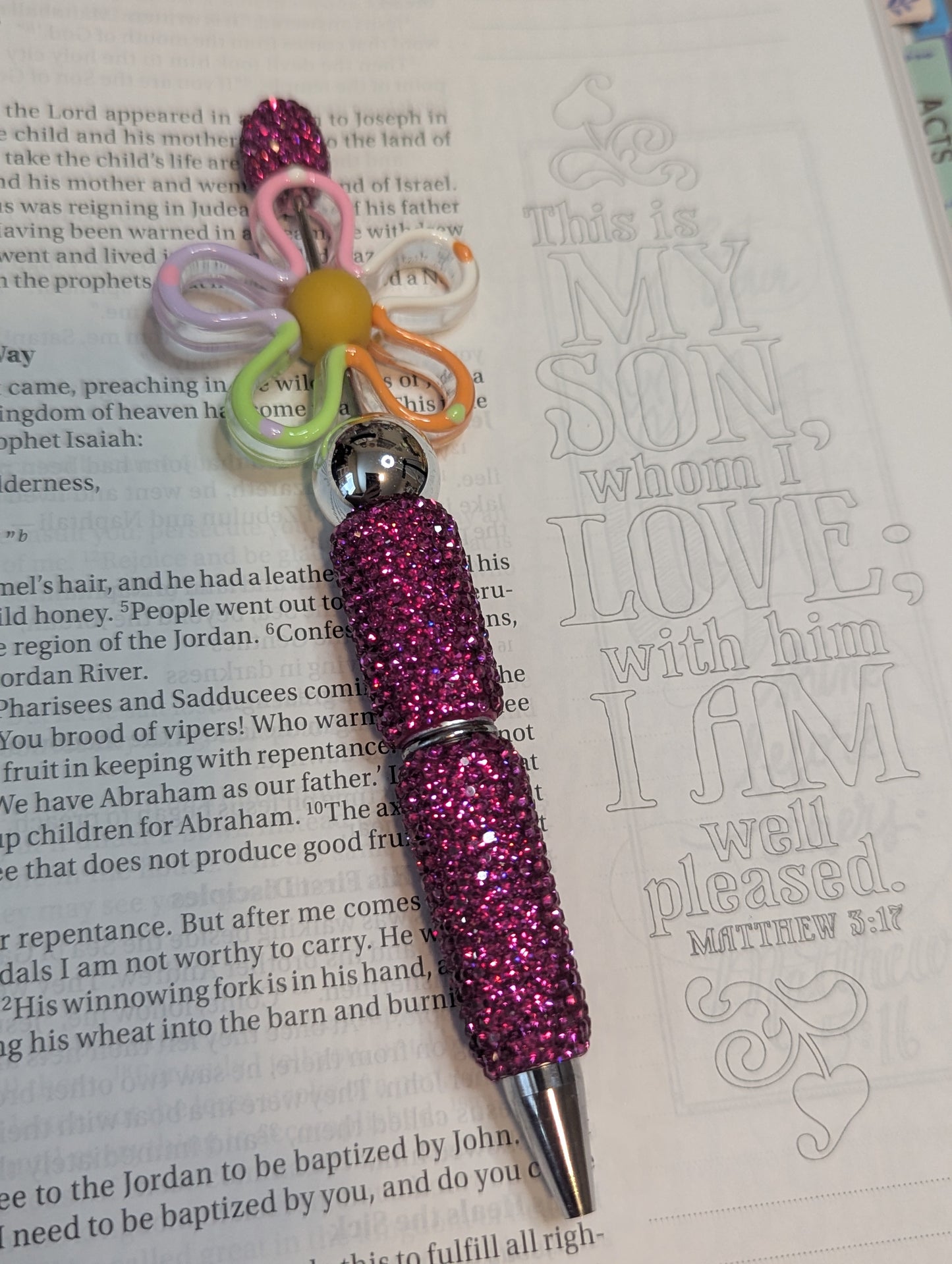 Rhinestone Pen - Daisy