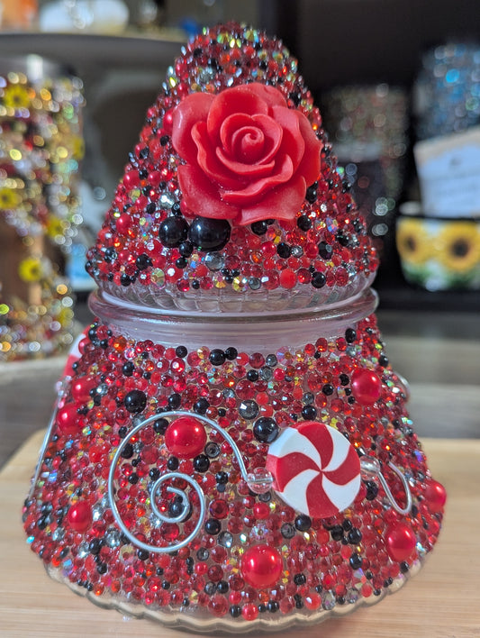Blinged Christmas Candy Dish
