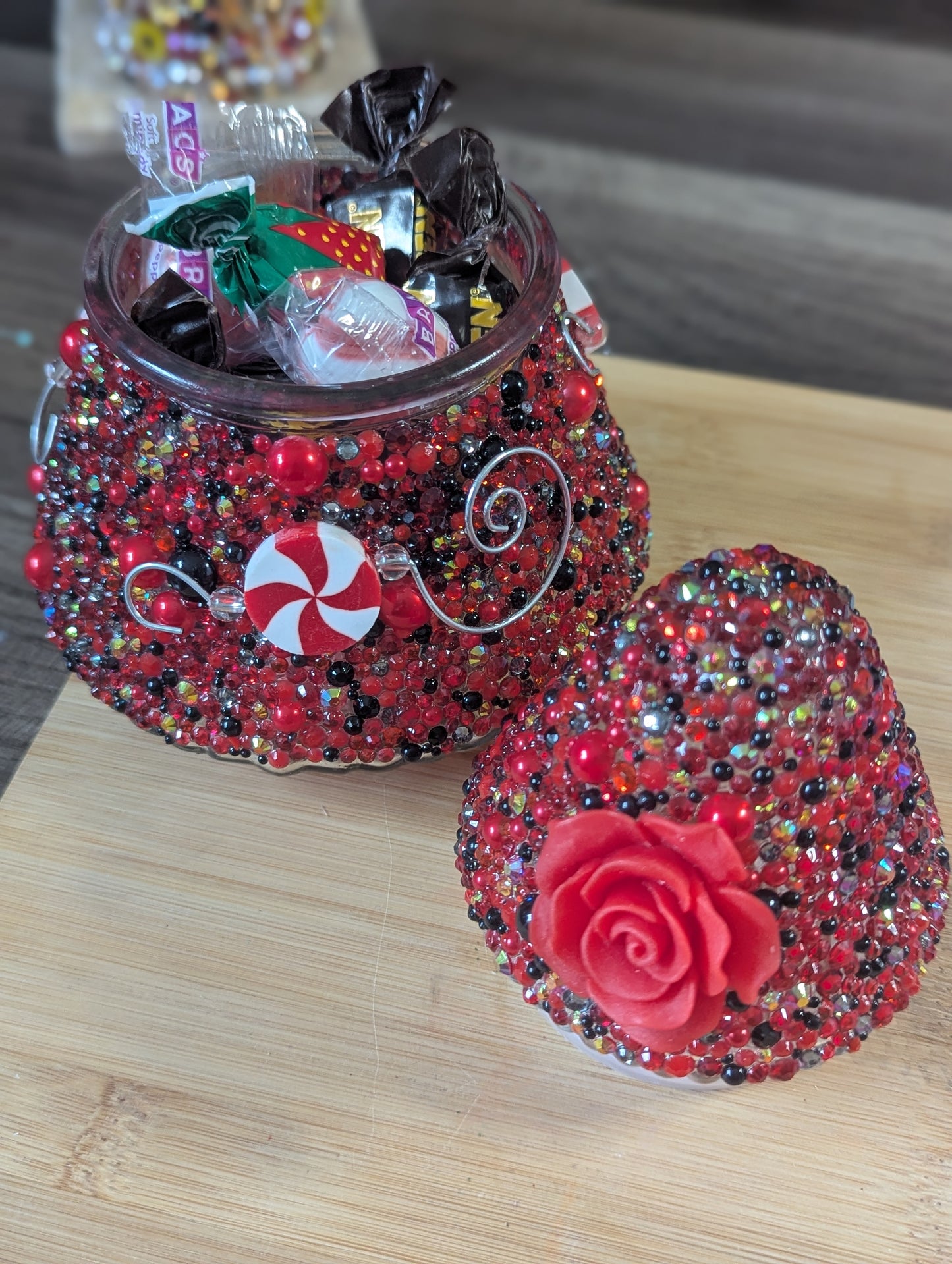 Blinged Christmas Candy Dish