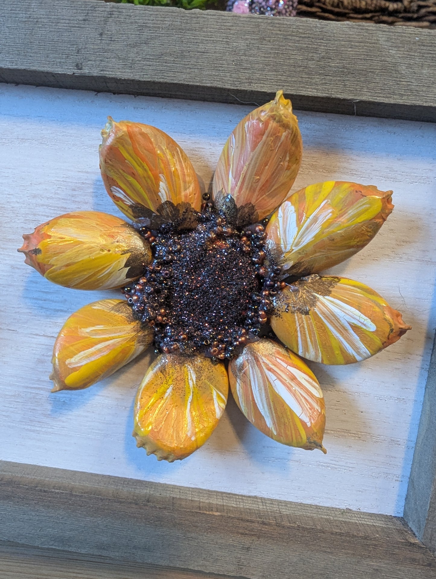 Bottle Cap Sunflower Art
