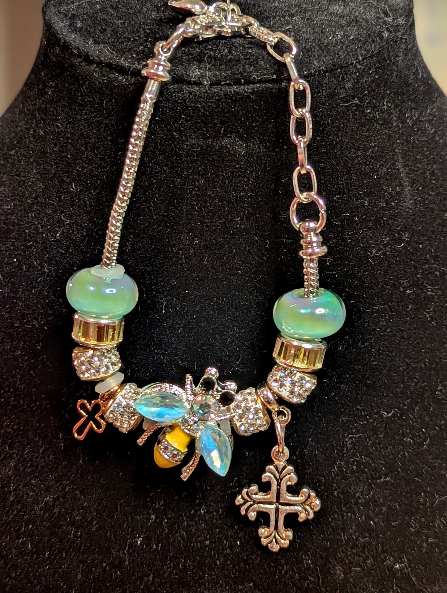 Charm Bracelet - Blue Bee