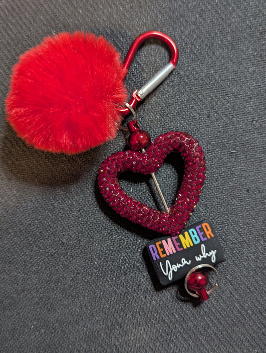 Puffball Keychain - Remember Your Why