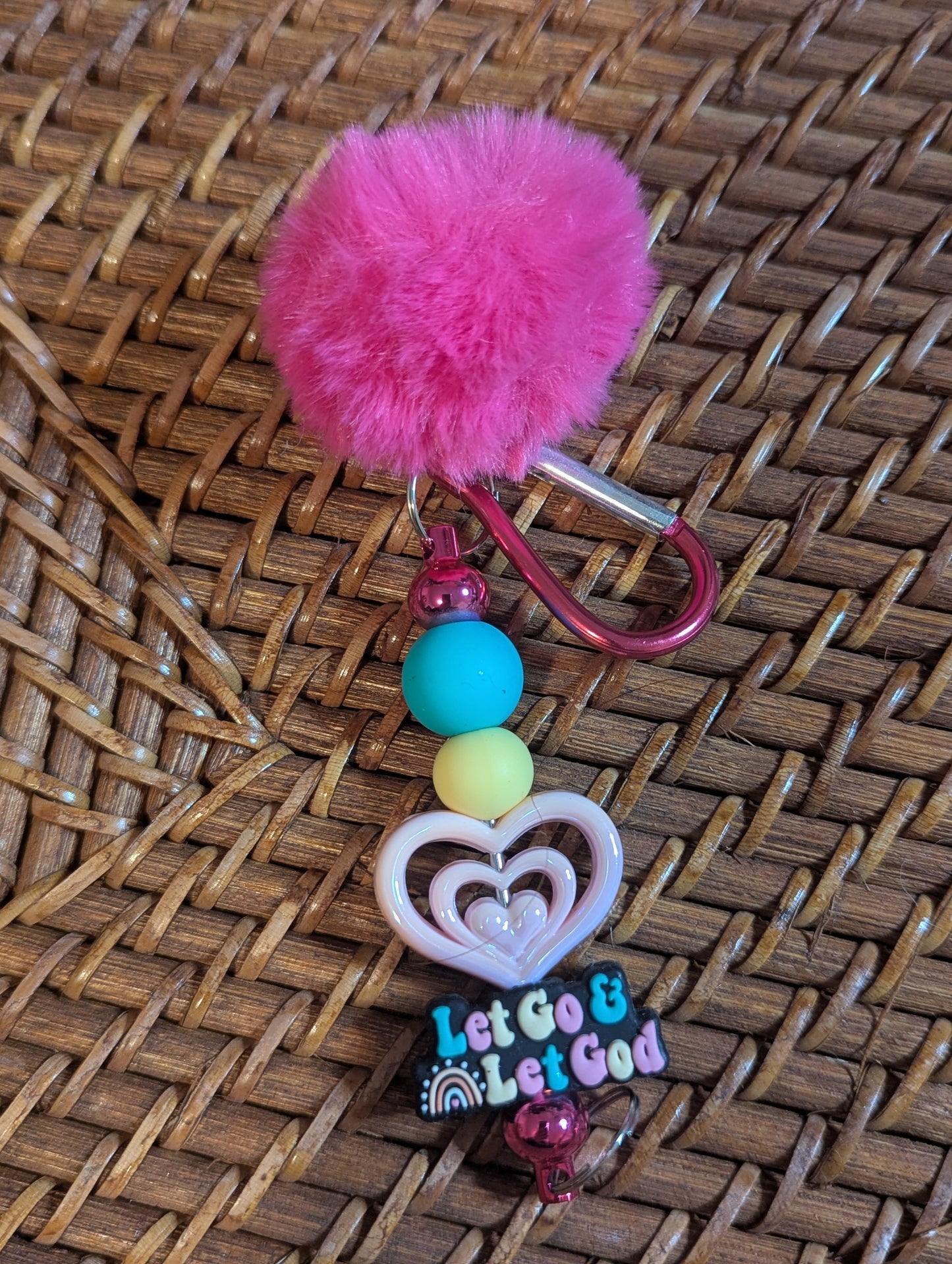 Puffball Keychain - Let Go Let God