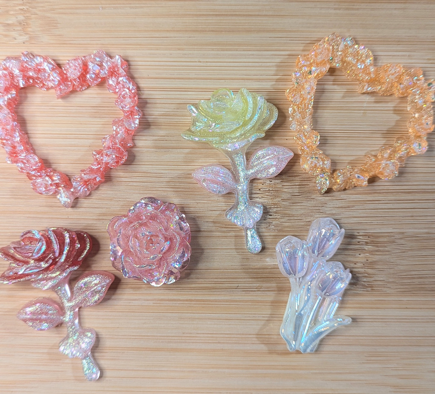 Resin Flatback Sets -Rose of Love