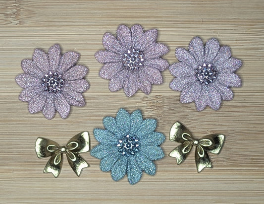 Resin Flatback Sets -Sunflowers & Bows