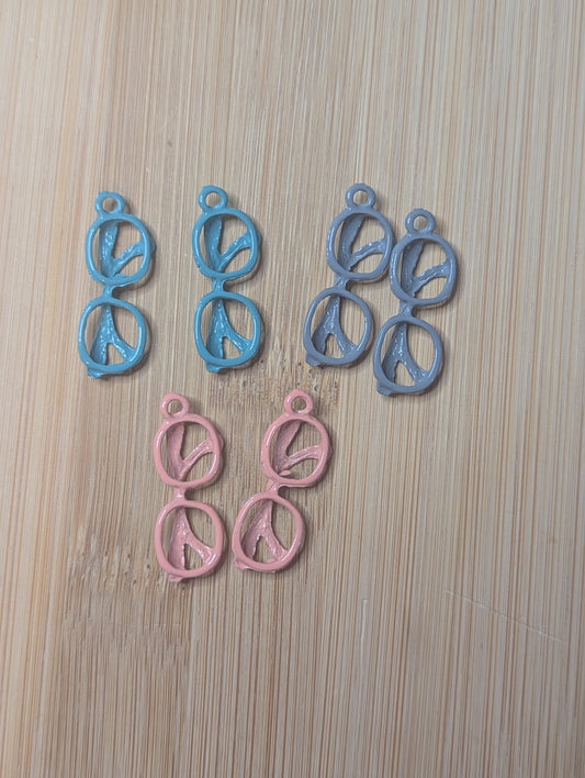 Glasses earring charms