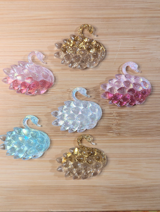 Resin Flatback Sets -Swan Mix