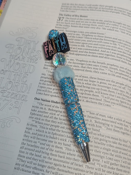 Rhinestone Pen - Faith
