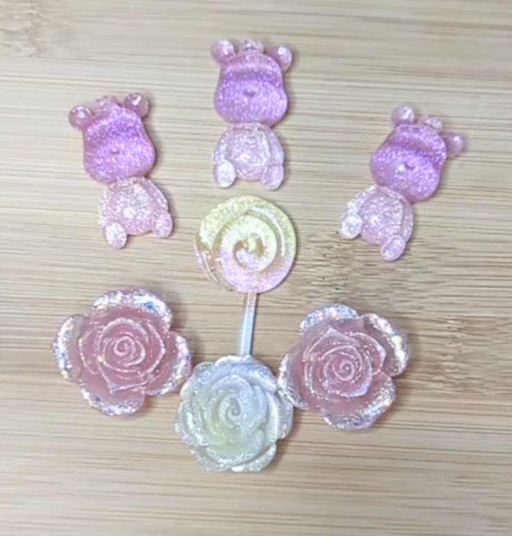 Resin Flatback Sets -Sugar Bear