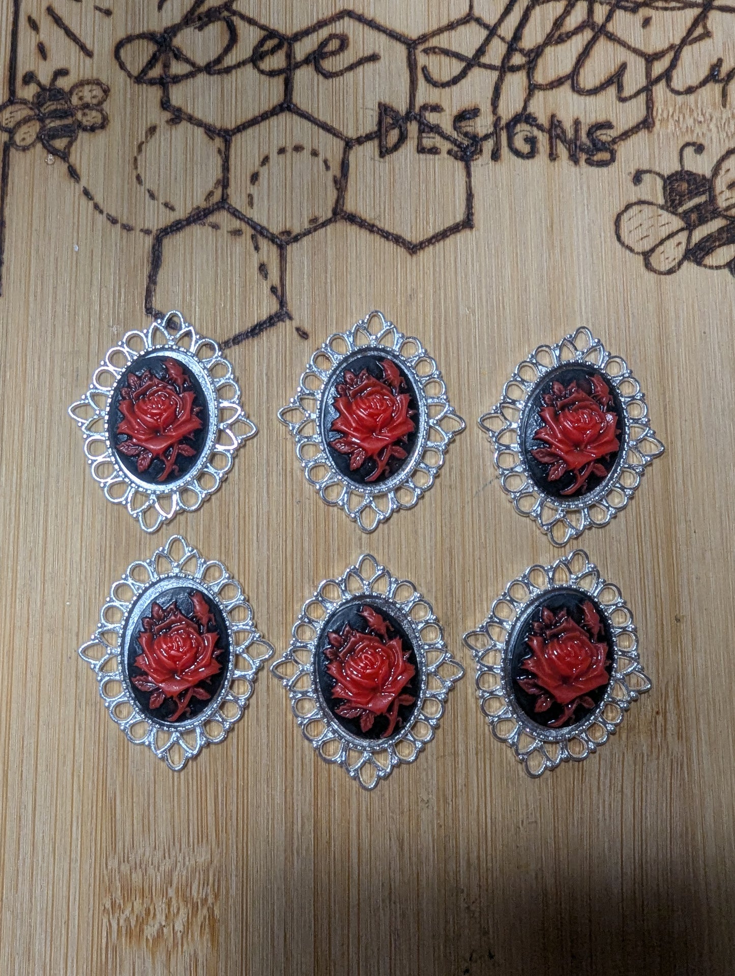 Cameo Set - 6 (all red)