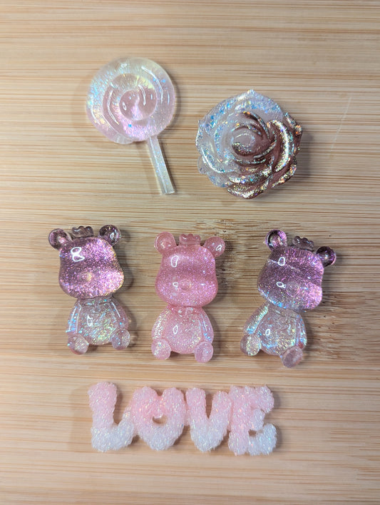 Resin Flatback Sets -Berry Sweet
